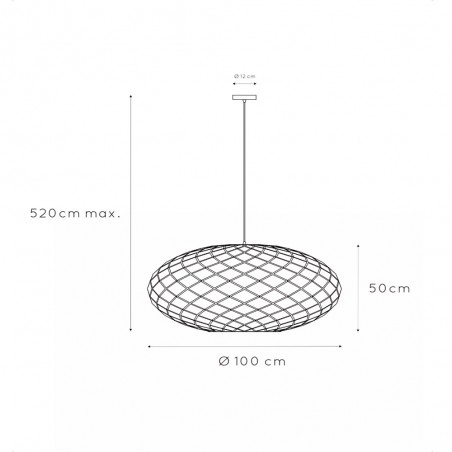 Lampe de plafond Wolfram XL