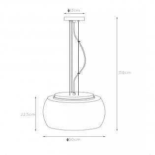 Lampe de plafond Olivia 50