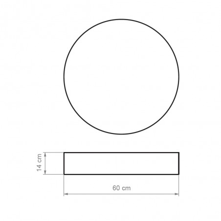 Plafonnier Oval 60