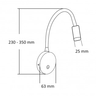 Applique Murale lecteur LED Clasic (3W)