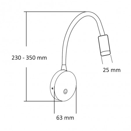 Applique Murale lecteur LED Clasic (3W)