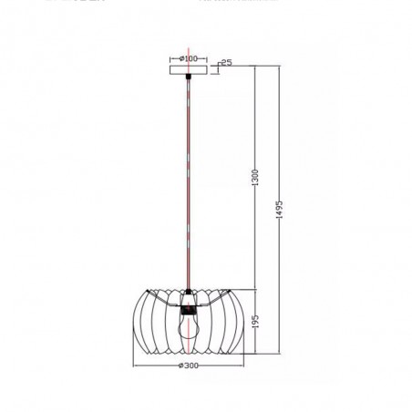 Lampe de plafond Spencer 30
