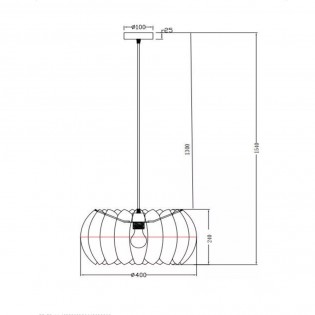 Lampe de plafond Spencer 40