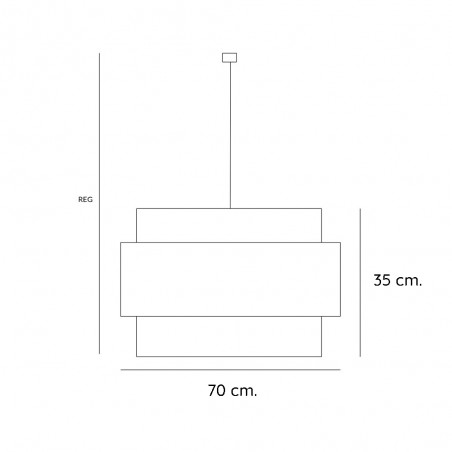 Lampe de plafond Amit 70