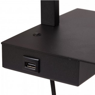 Applique murale avec étagère et USB Gregory