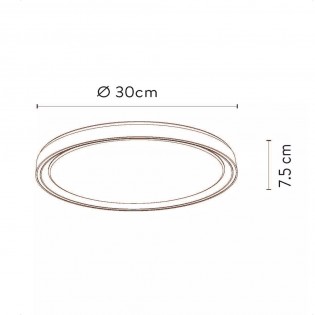 Plafonnier LED Nuria 3-Step Dim (18W)