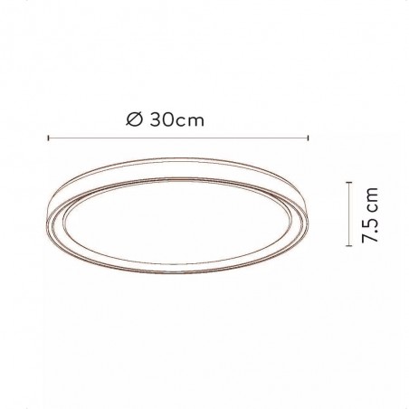 Plafonnier LED Nuria 3-Step Dim (18W)