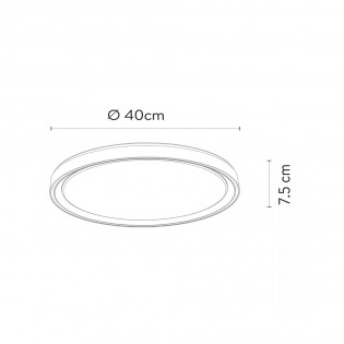 Plafonnier LED Nuria 3-Step Dim (24W)