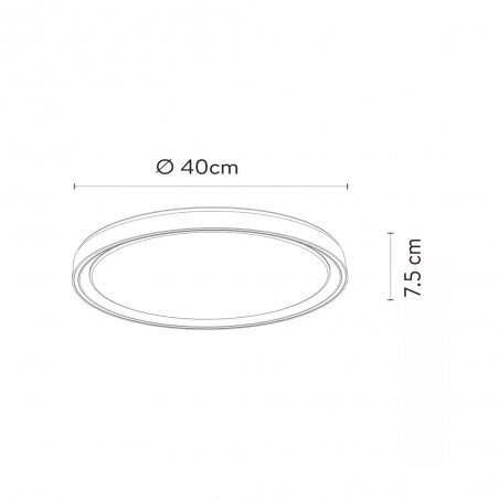 Plafonnier LED Nuria 3-Step Dim (24W)