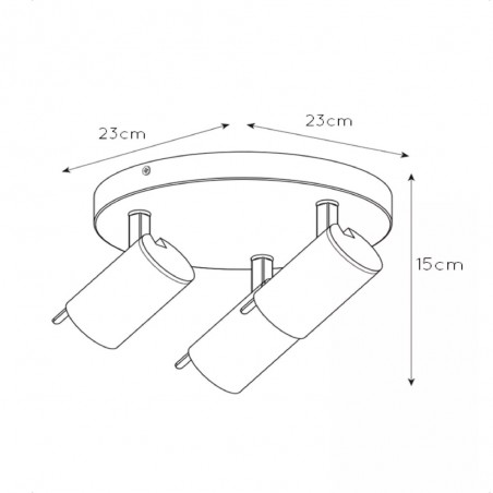 Plafonnier LED Grony (3x5W)