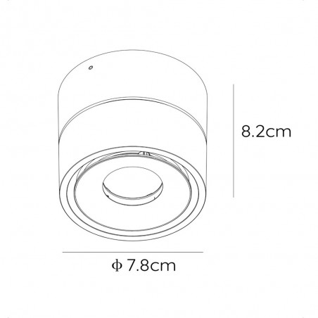 Spot plafonnier réglable à LED Yumiko (10W)
