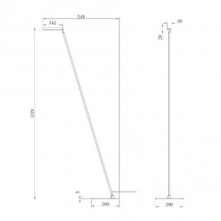 Lampadaire LED Lavale (3W)