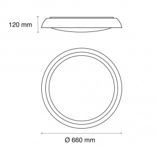 Plafonnier LED Jan CCT Dim (40W)