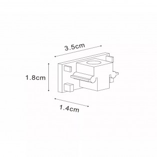 Embout pour rail monophasé TRACK