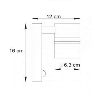 Applique LED à détecteur de mouvement Arne (5W)