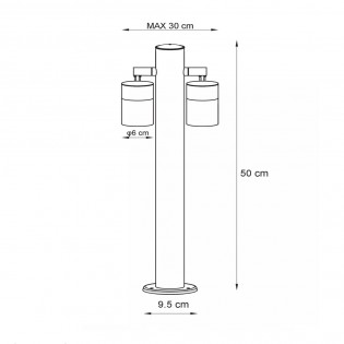 Balisé de exterieur LED Arne (2x5W)
