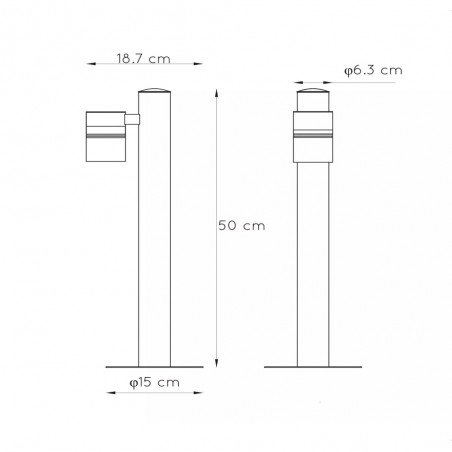 Balise murale extérieure LED Arne (5W)