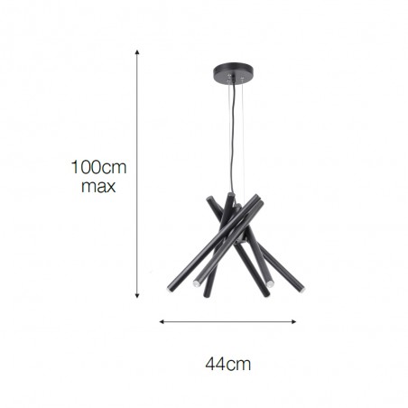 Lampe de suspension Lumiere (6 lumieres)