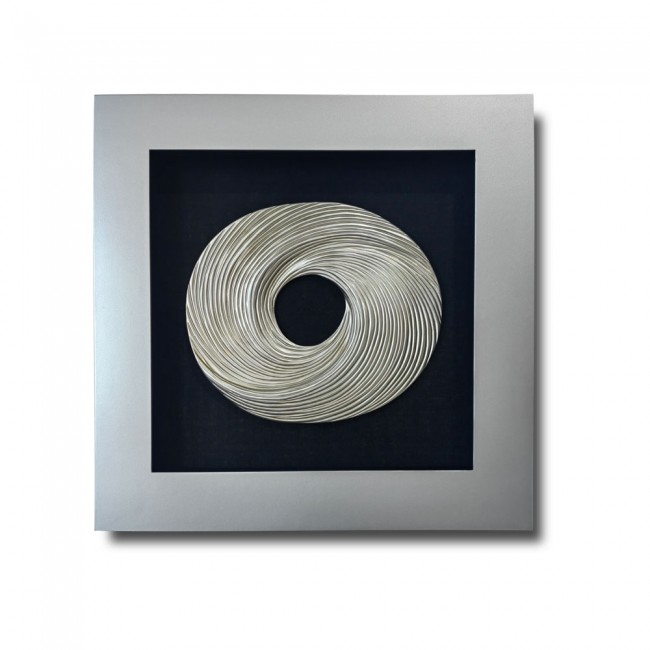 Tableau avec bois sculpté en 3D IV (60x60cm.)