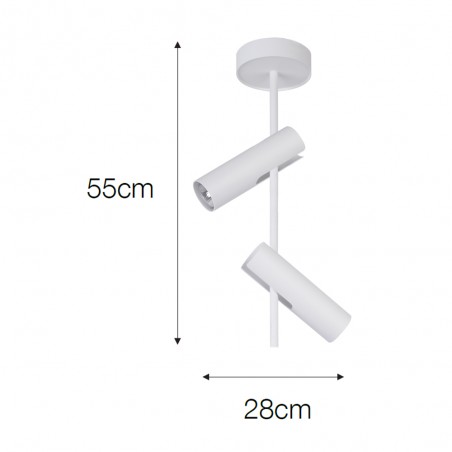 Spot de plafond Adele (2 lumières)