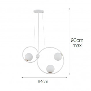 Lampe de suspension Aigua (3 lumieres)