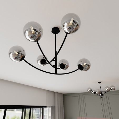 Lustre Helmet Graphite (6 lumieres)