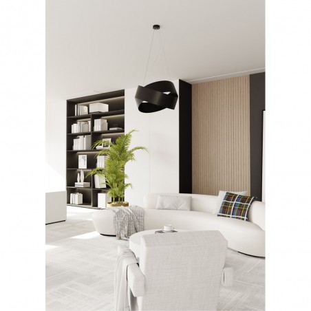 Lampe de plafond Tisla Noir