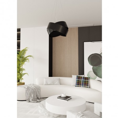 Lampe de plafond Tisla Noir