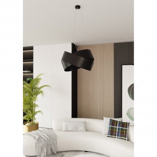 Lampe de plafond Tisla Noir