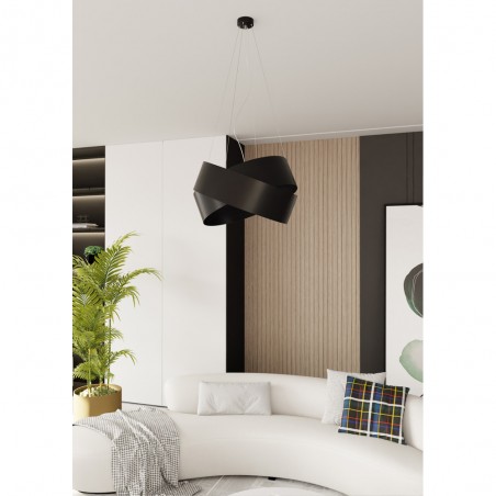 Lampe de plafond Tisla Noir