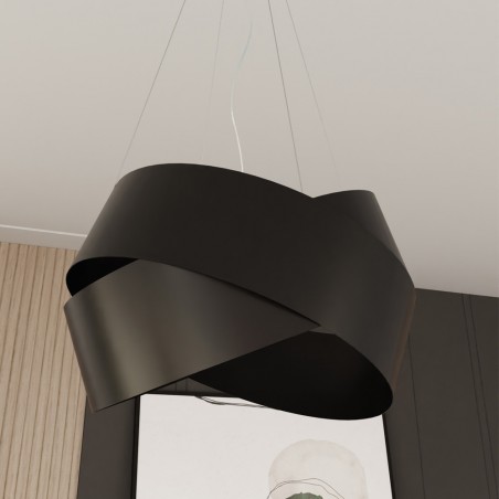 Lampe de plafond Tisla Noir