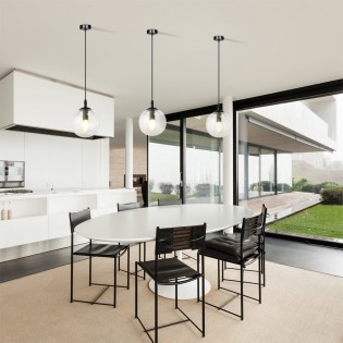 Lampe de plafond Sagan Transparent