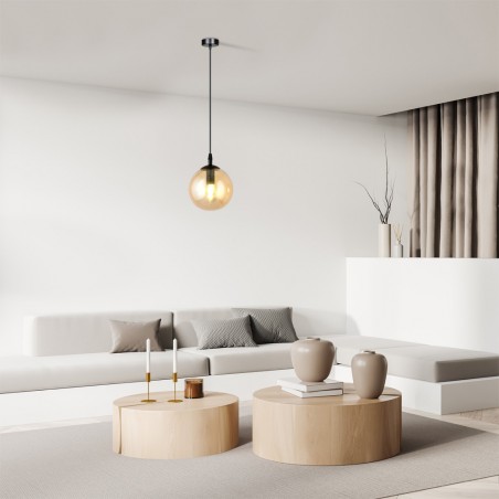 Lampe de plafond Sagan Ambre