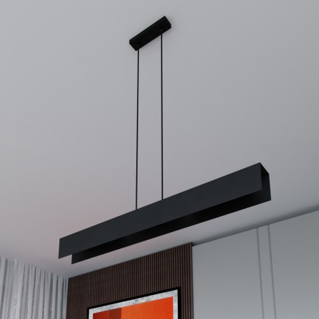 Lampe de plafond Tarlen Noir (4 lumieres)