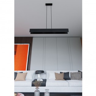 Lampe de plafond Tarlen Noir (4 lumieres)
