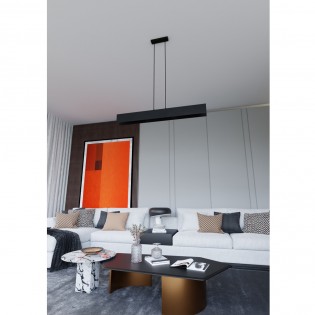 Lampe de plafond Tarlen Noir (4 lumieres)
