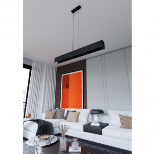 Lampe de plafond Tarlen Noir (4 lumieres)