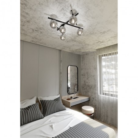 Plafonnier Tramas Graphite (5 lumieres)