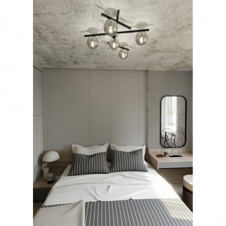 Plafonnier Tramas Graphite (5 lumieres)
