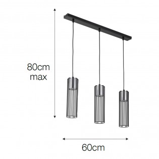 Lampe de suspension Argento (3 lumieres)