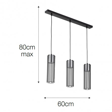 Lampe de suspension Argento (3 lumieres)