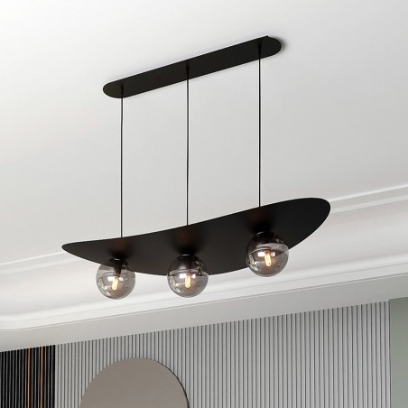 Lampe de plafond Camerino Graphite (3 lumieres)