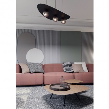 Lampe de plafond Camerino Graphite (3 lumieres)