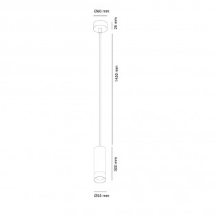 Lampe de plafond Linde Blanc