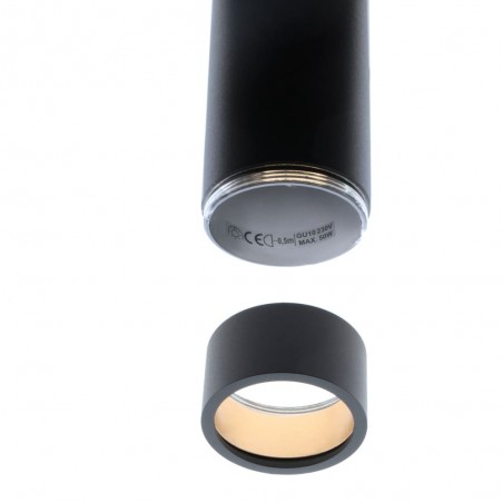 Lampe de plafond Linde Noir