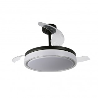 Ventilateur LED pales pliantes Aneto CCT Dim (72W)