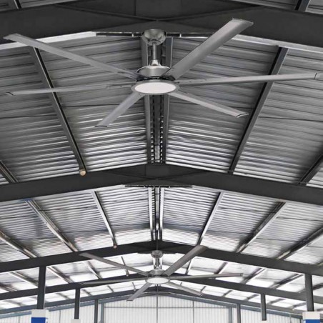 Ventilateur de plafond LED BigBen 180cm. CCT Dim (20W)