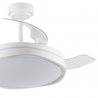 Ventilateur LED pales pliantes Oku CCT Dim (72W)