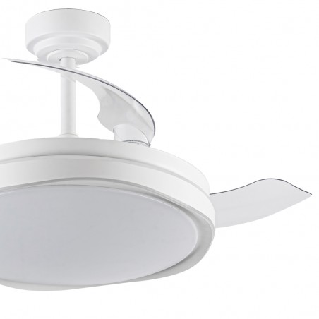Ventilateur LED pales pliantes Oku CCT Dim (72W)