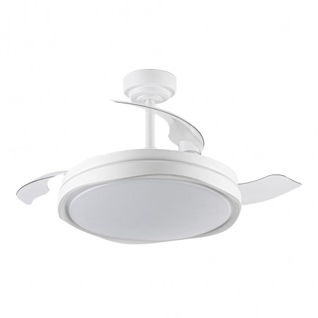 Ventilateur LED pales pliantes Oku CCT Dim (72W)